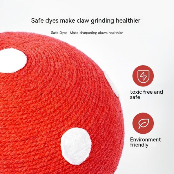 Cat Scratch Board Mushroom Red Umbrella Scratching Board Cat Toy - Image 3