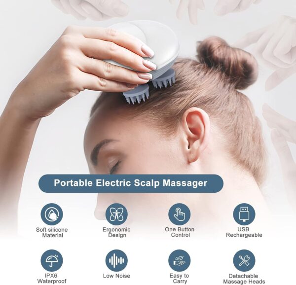 Electric Cat Massager Head Back Scratcher For Relieving Tension Pet Massage Tool Shoulder Neck Deep Tissue Head Scalp Massager - Image 7